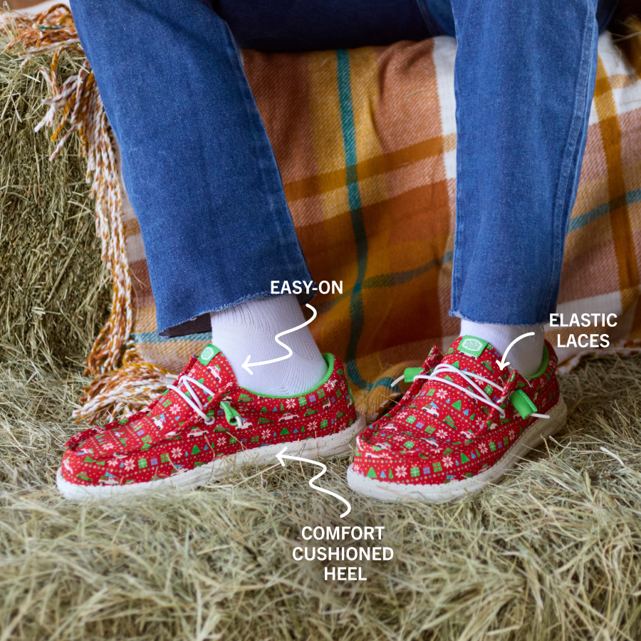 Alternative view of Wally Holiday Sweater - Red/Green/Multi