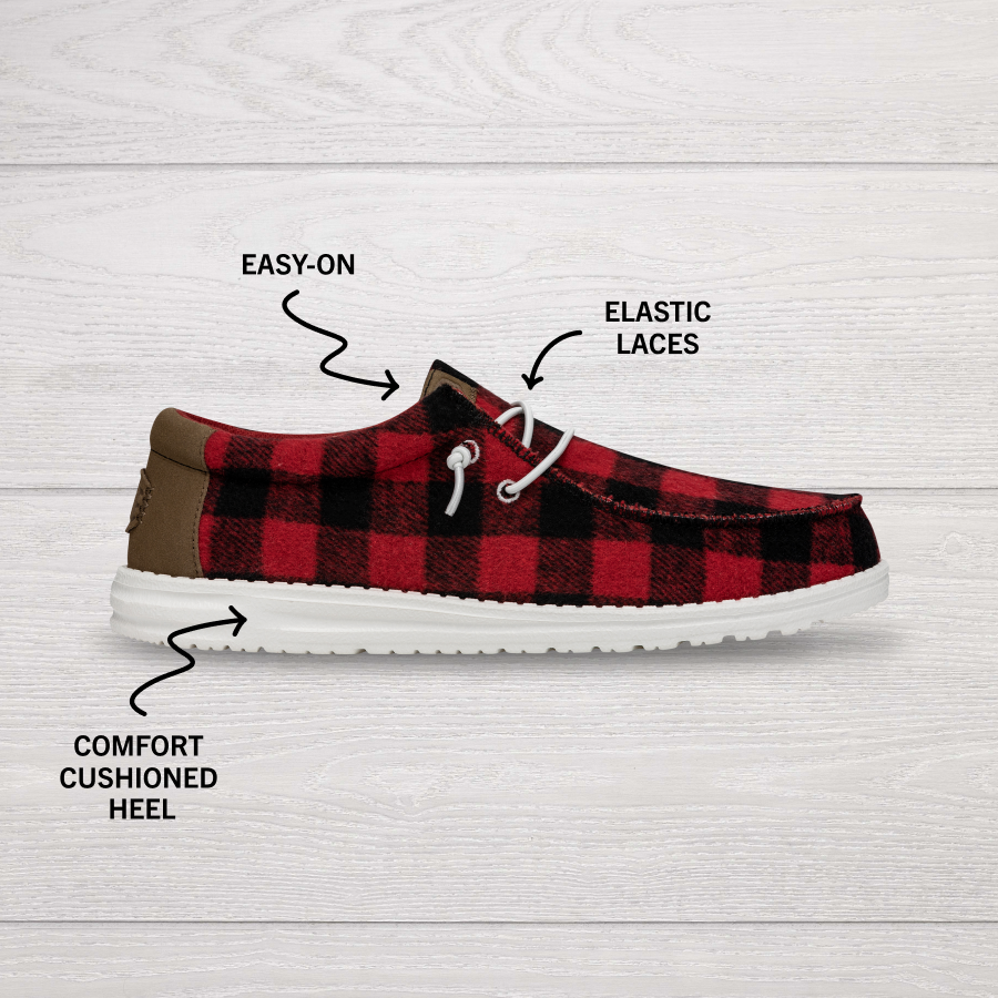 Alternative view of Wally Buffalo Plaid - Red and Black Plaid