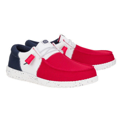 Alternative view of Wally Tri Varsity Mesh - Red/Navy