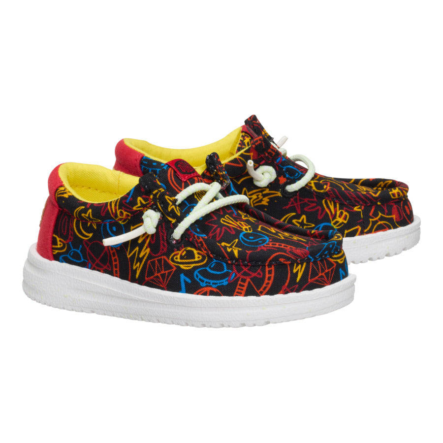 Alternative view of Wally Toddler Space Glow - Black/Red