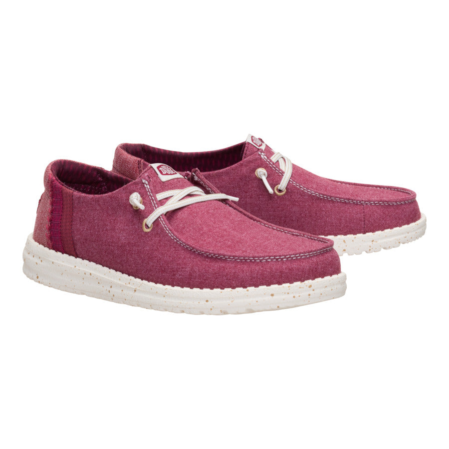 Alternative view of Wendy Break Brushed Linen - Burgundy