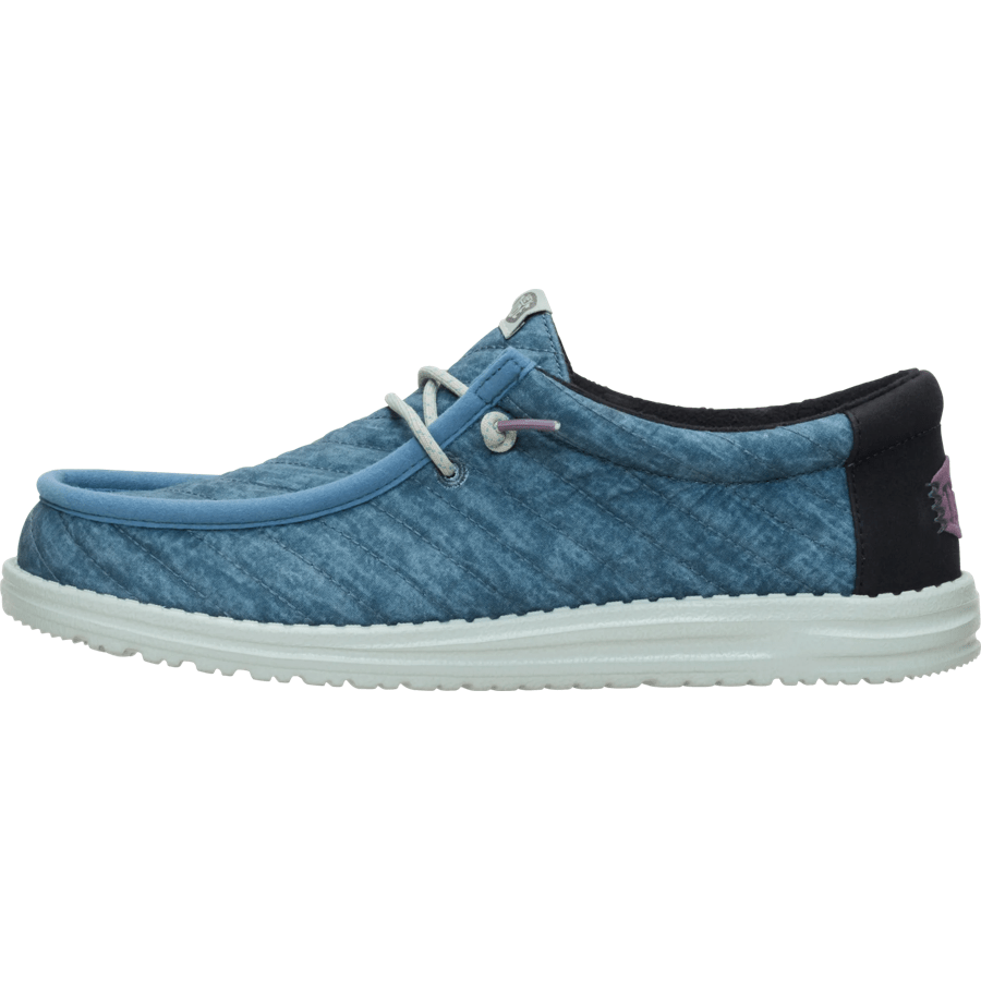 Wally Washed Quilt - Stormy Blue/Multi