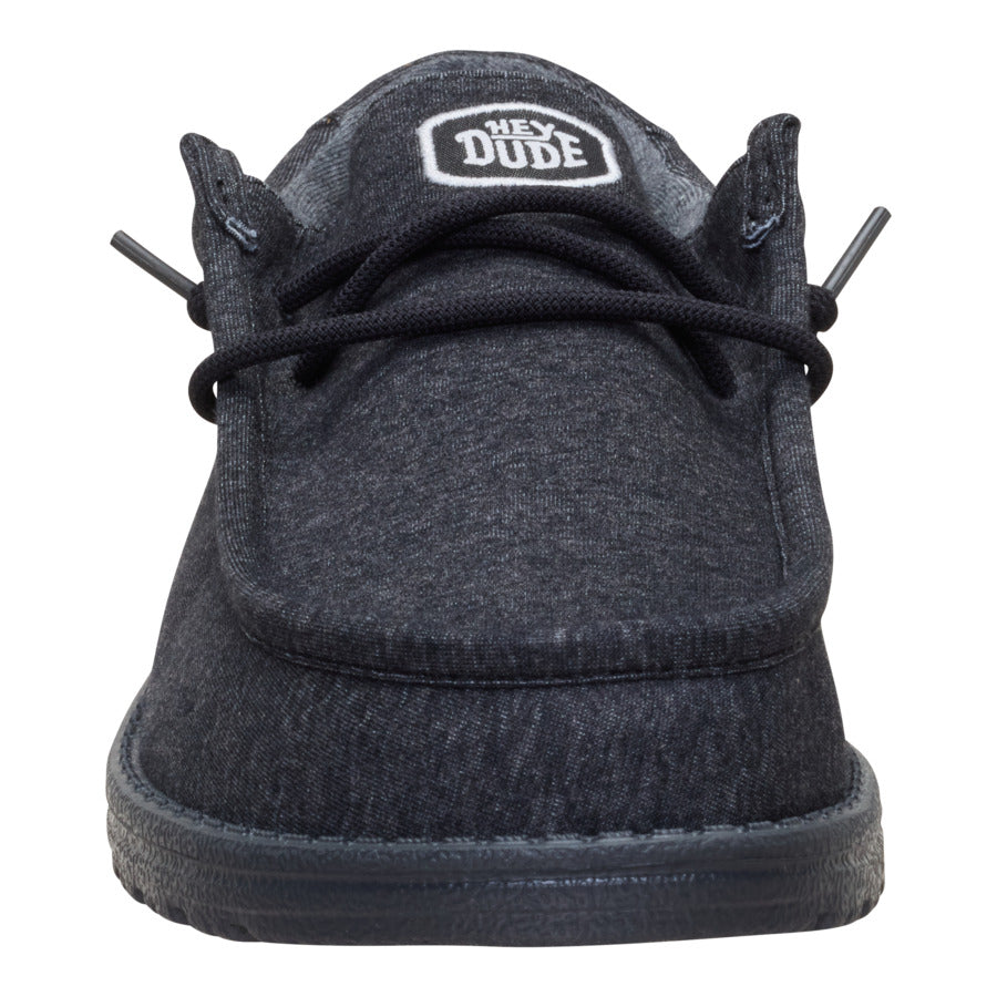 Wally Stretch Jersey Wide - Heather Black/Black - Image 5