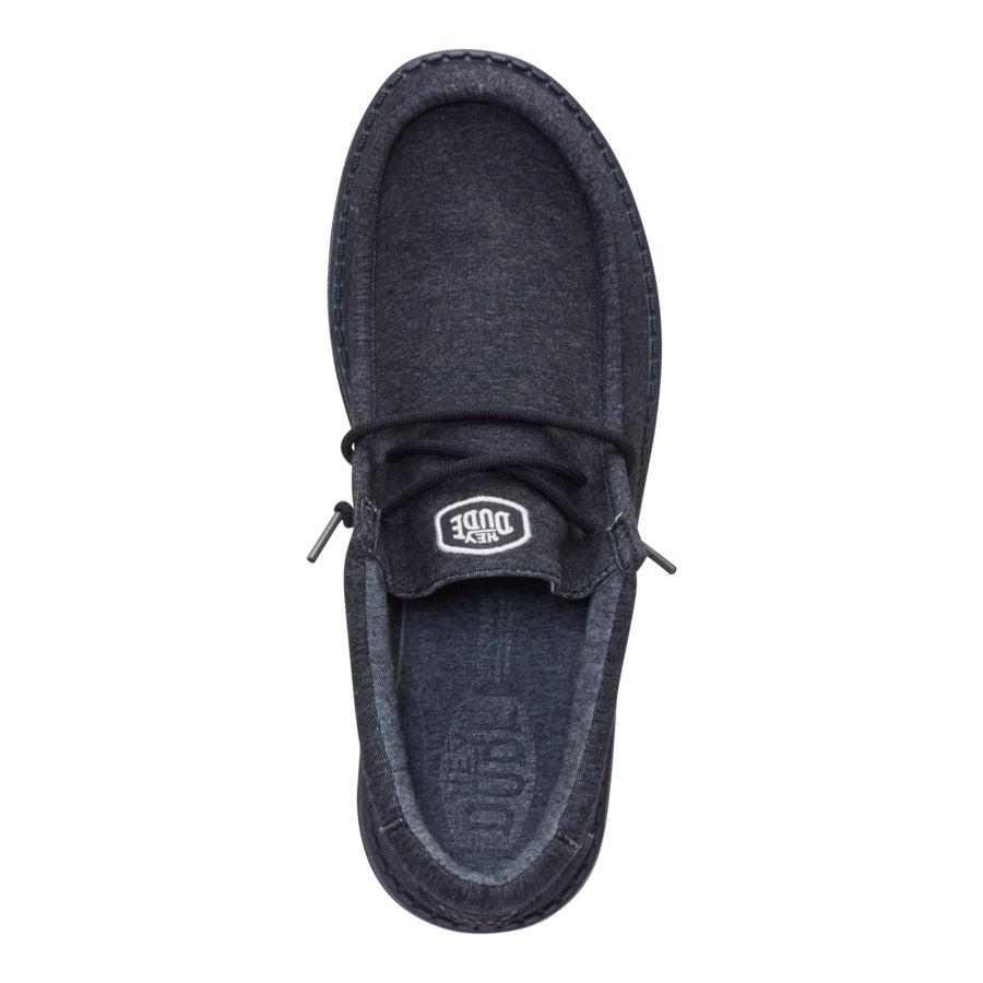 Wally Stretch Jersey Wide - Heather Black/Black - Image 7